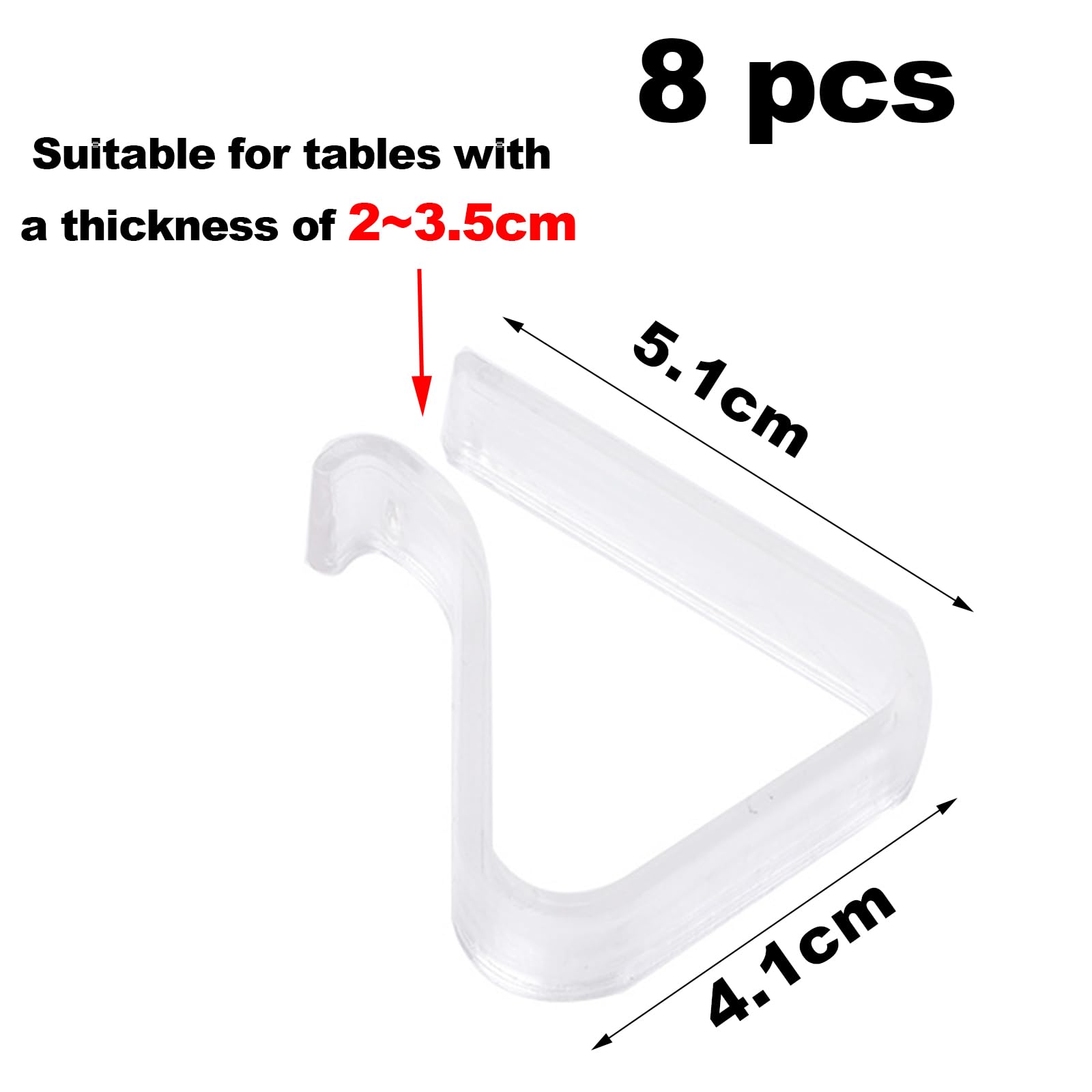 Cxxtkcxxlc 8 Pcs Pince À Nappe De Table Invisible, Pince