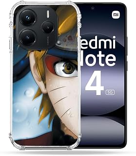 Verstärkte Schutzhülle für Xiaomi Redmi Note 14 5G Manga Naruto, Weiß