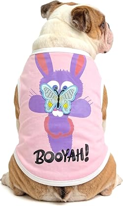 iChoue American Bully Fantasias de coelhinho da Páscoa, camisas, colete de coelho, regatas com decoração de borboleta 3D para cães Pitbull Bulldog Inglês - Rosa/GG por Artista não identificado — capa do álbum