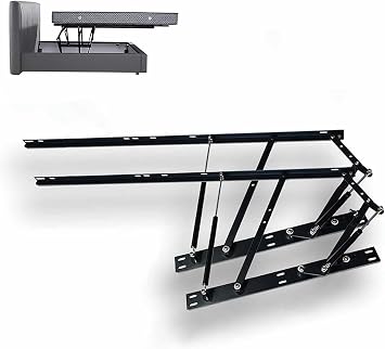 Balance Storage Bed Lift Mechanism Kit, Tatami Gas Spring Bed Storage Lift Hydraulic, Gas Hydraulic Strut Stay Lift Hinge for Bed Box Cabinet, Sofa Recliner or Bed with Bed BoxApplicable to 1.8m bed