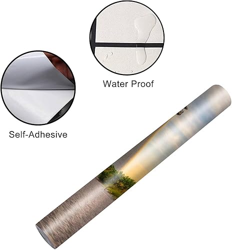 Miniatura 4 de Juego de envolturas de vinilo autoadhesivas para nevera con diseño de Cape Florida Lighthouse Bill Baggs State Park Florida, mural extraíble para la