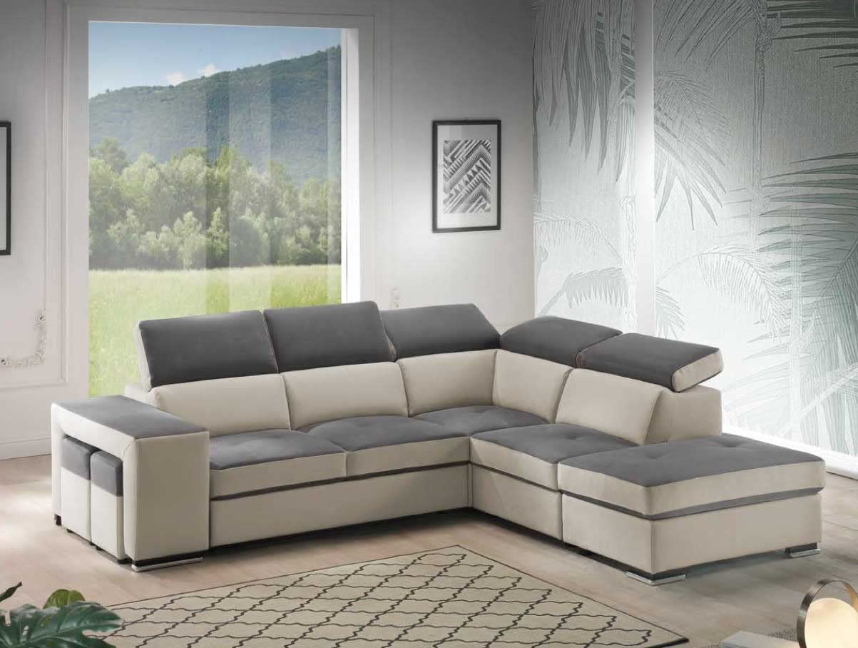 Baldiflex Divano Letto Estraibile, Angolare con Penisola, Cadelbosco