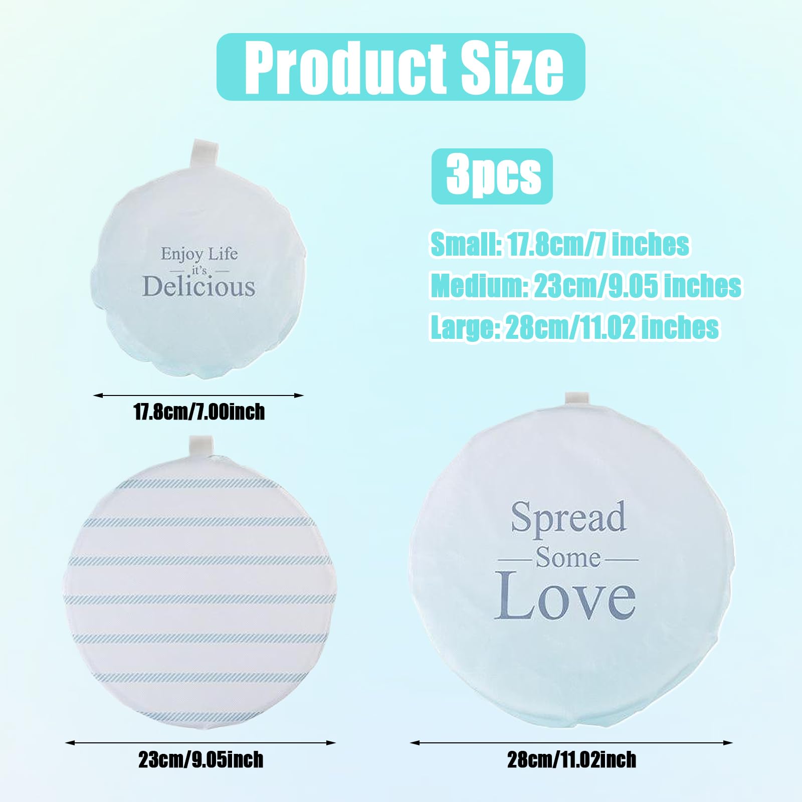 JGCJGG 3 Pièces Couvercle Silicone Alimentaire, Couvercles de Bol Réutilisables, Alimentaires Élastiques Couvercle, avec Bande Elastique,pour Conservation Fruits et Légumes JGCJGG 3 Pièces Couvercle Silicone Alimentaire, Couvercles de Bol Réutilisables, Alimentaires Élastiques Couvercle, avec Bande Elastique,pour Conservation Fruits et Légumes