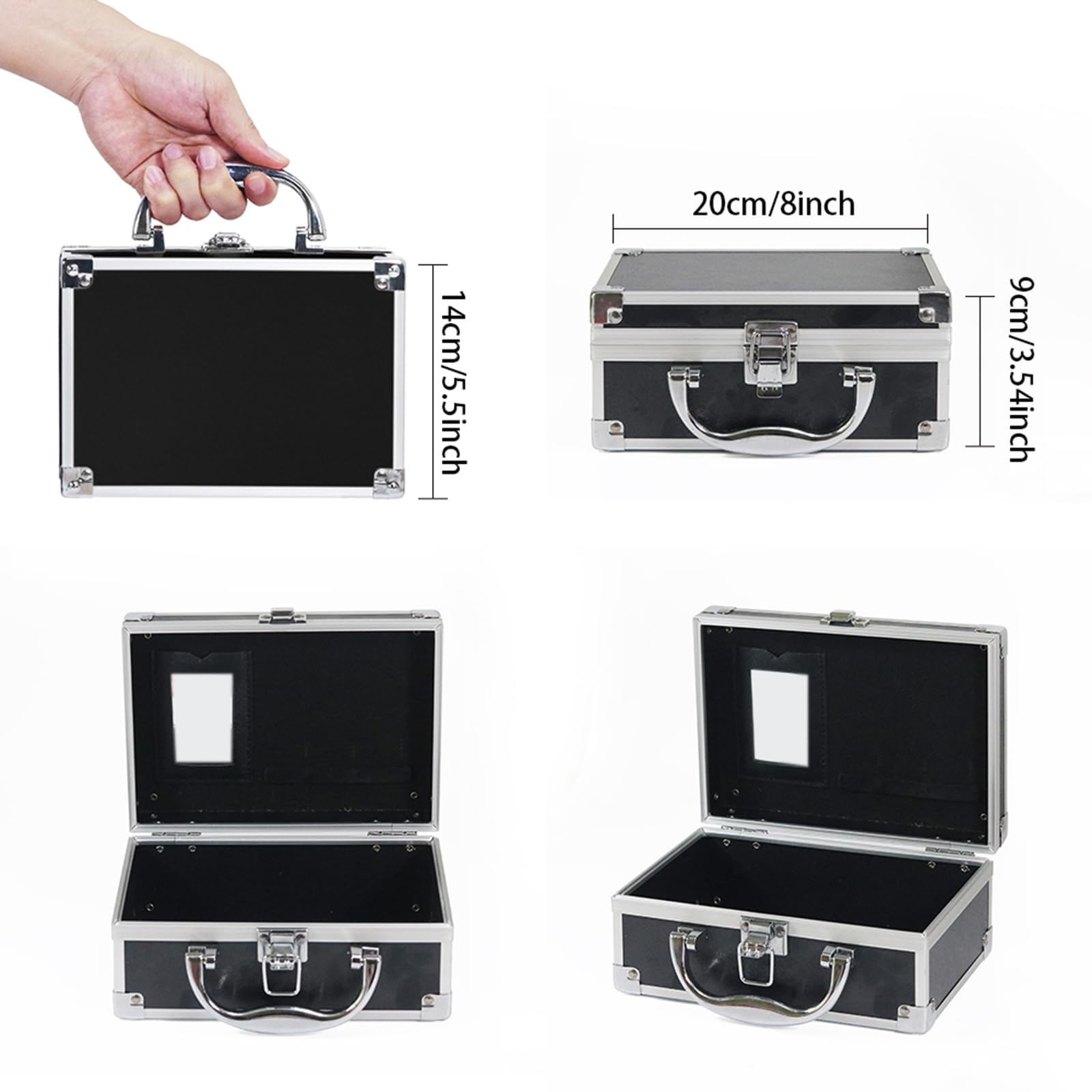 RoseFlower Schminkkoffer Frauen, Professionelles Make-up-Set Teenager Mädchen Schminkset Kosmetische Makeup Paletten Lidschatten Vollgesichts Schminkemit tragbarer Beauty Case #1