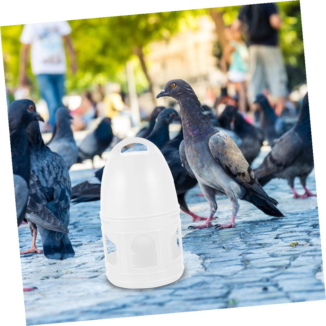 Milisten 2 Stück Teiliges Kunststoff Wasserspender für Tauben und Papageien Langlebig Leicht zu Reinigen Geeignet für Vogelkäfige und Innenbereiche Praktischer Trinkspender für