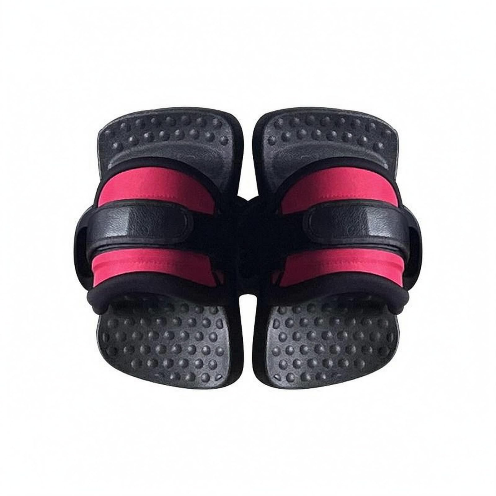 Amagogo Aquatische Fußbekleidung Board Fußschlaufen Fußstiefel Sport Bootspads Strukturierte Griffe Komfortpolster Stabiler Verschluss Robuste Formgebung für, Red Black S-05 Small
