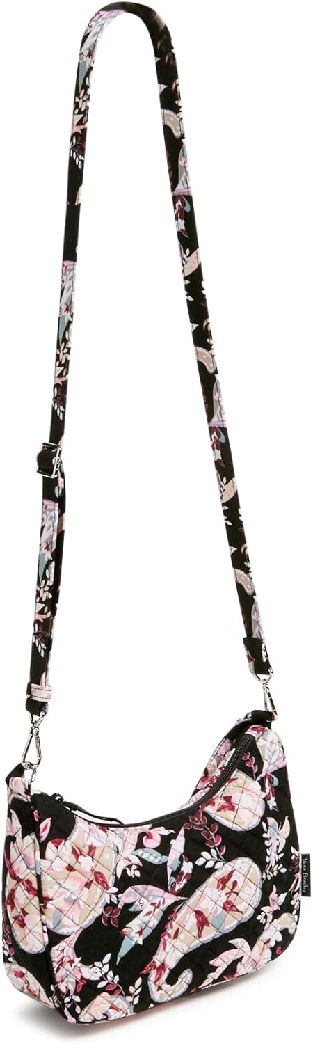 womens Cotton Frannie Crescent Crossbody Purse - Image 3