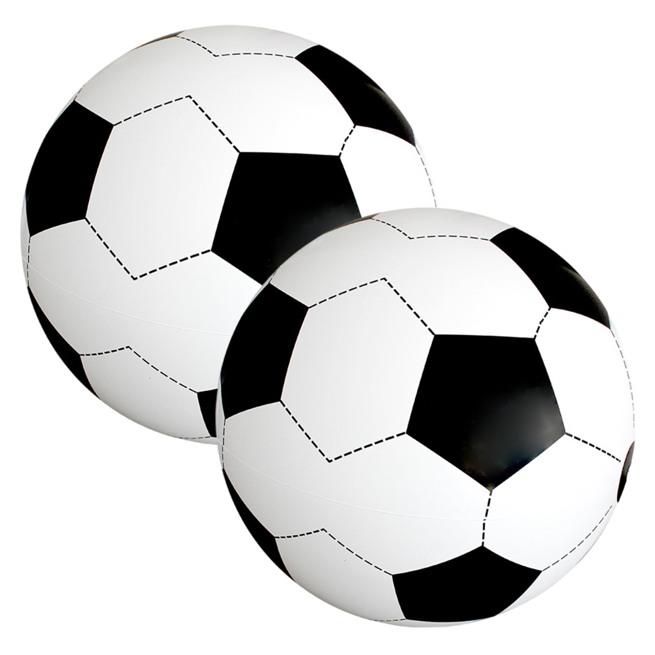 Fútbol Inflable Gigante de 2 uds., Pelota de fútbol de Gran tamaño para Jugar al Aire Libre para Playa, jardín y Parque, 47 Pulgadas, Gigante, Volar