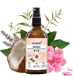 Noms+ Zpray Zeckenmittel für Hunde und Menschen Jahresvorrat | Spray mit pflanzenbasierten Wirkstoffen & Saltidin | gegen Zecken, Milben, Flöhe, Sandmücken