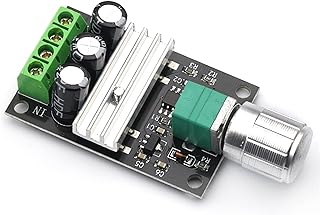 GRASAKY Model Geared PWM Motor Speed Regulator, Motor Speed Controller, DC 6V 12V 24V 28VDC 3A 80W. Regulator Adjustable 3A Controller Rotating Torque