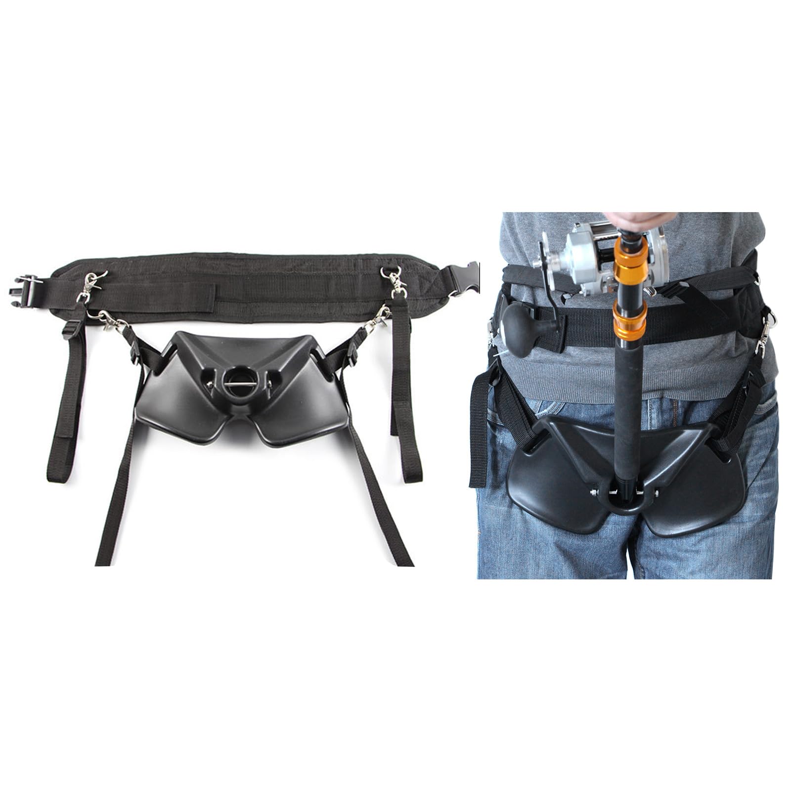 Supporto per canna da pesca, regolabile, per barche d'acqua salata/d'acqua dolce