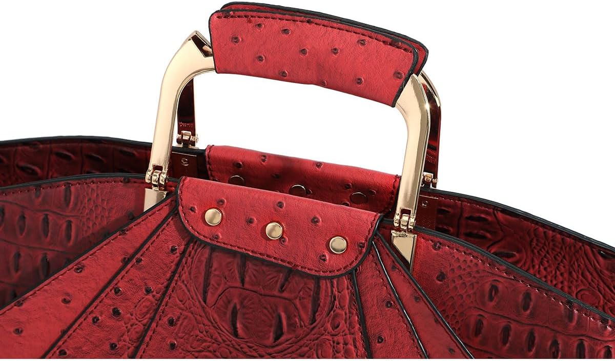 Bag Woman Large Capacity Leather Purse Fashion Designer Metal Top Handle Handbags Women Crossbody Large Bags for Women Tote - Image 6