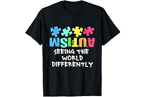 Autism Awareness Month Support Seeing the World Differently T-Shirt