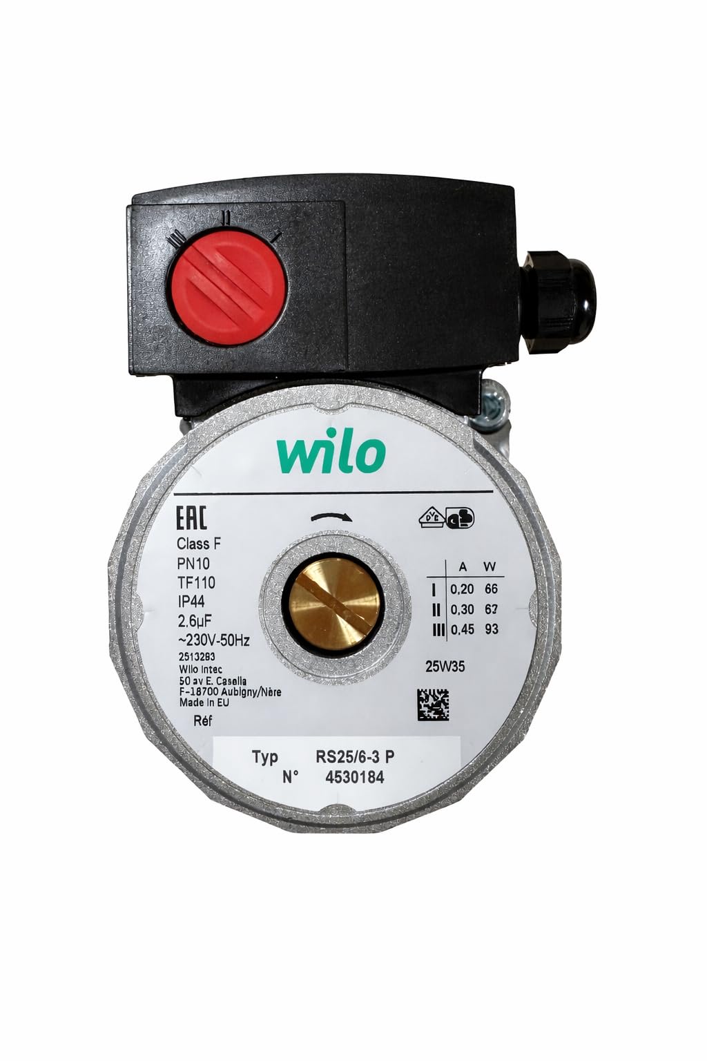 Recamania Pompa di Circolazione Caldaia WILO RS25/5-3P 230V | Interasse 130 mm | 3 Velocità | Connessione 1” 1/2 | Equivalente RS25/6-3P |