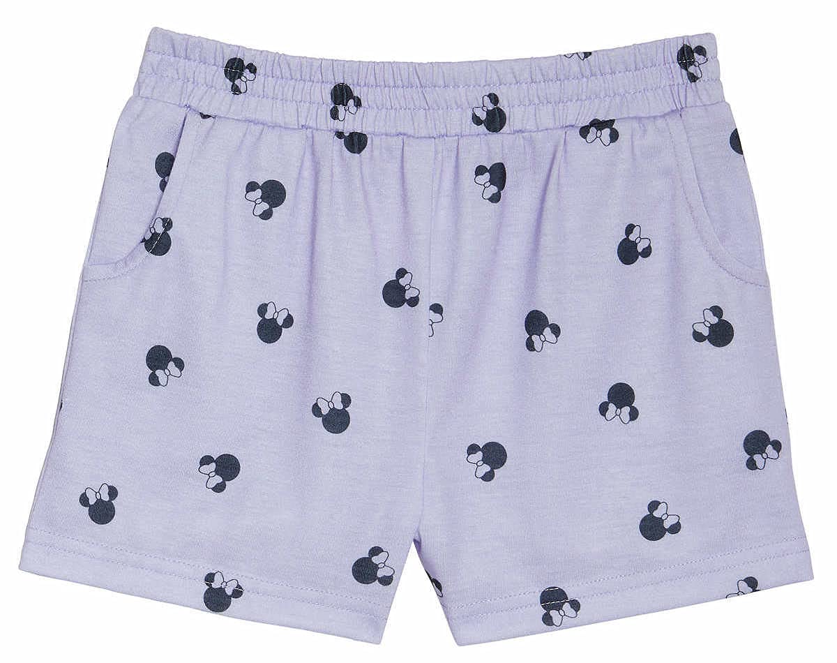 Disney Kids 2-Piece Pajama Shorts Set (Purple, 2T, 2_years)