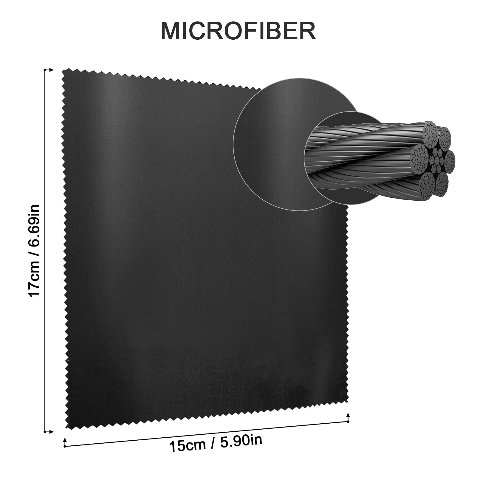 Panni Pulizia Occhiali 12 Pezzi - Microfibra, 14.5x17.5cm, Multi Colore - Foto 8