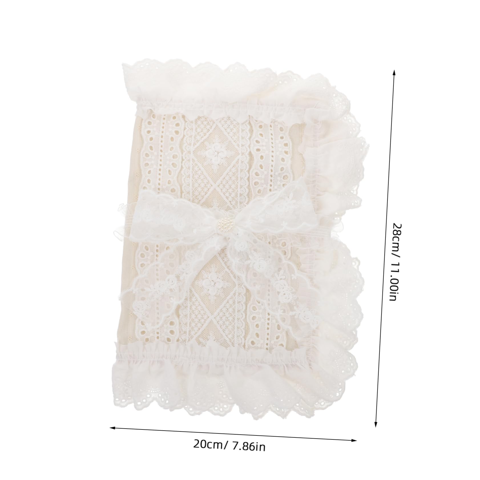 NUOBESTY 3pièces Couverture De Tissu Anti- Avec Dentelle Pour Notes Et Housse Réutilisable Et Lavable