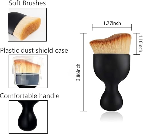 Miniatura 2 de 4 cepillos para detalles interiores de coche, cepillo suave para polvo interior, diseño curvado cepillo de detalles de coche para limpiar paneles,