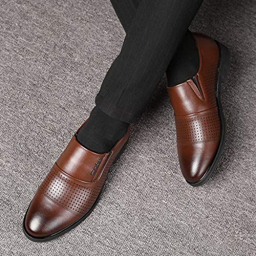 Shoes Shoes Casual Men's Fashion Business Wedding Toe Pointed Leather Men's Leather Shoes Mens Leather Shoes with Sole2