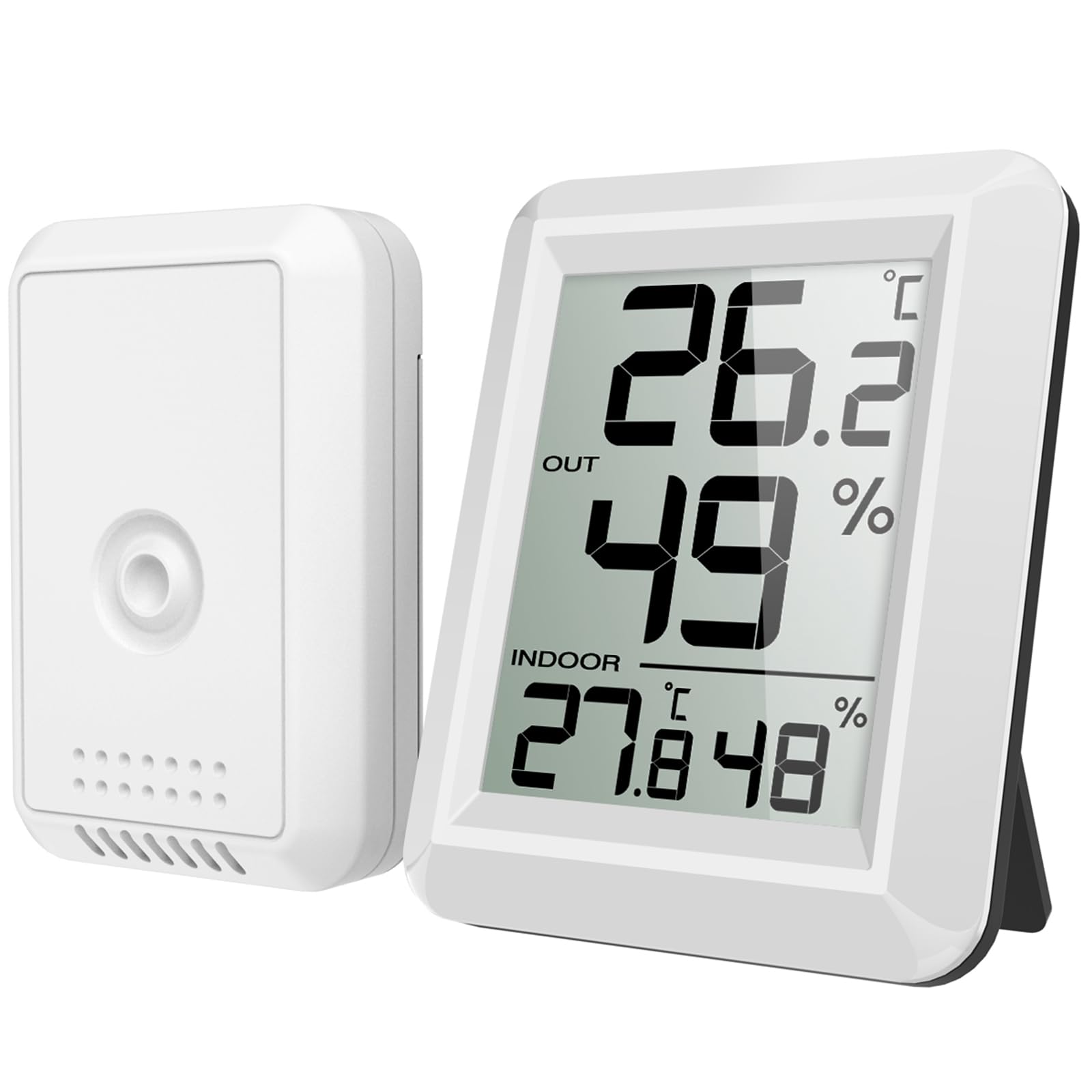 Digitales Thermometer Hygrometer - Mit Smiley-Indikator & Magnet