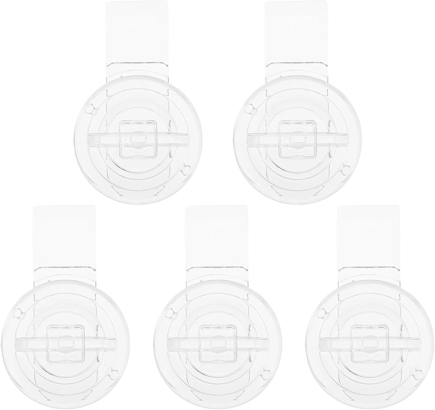 Acrylic Hinge Hasp 40Pcs Door Latch Acrylic Clasp Hook Hasp Buckle Small Padlock Latches Decorate Hardware