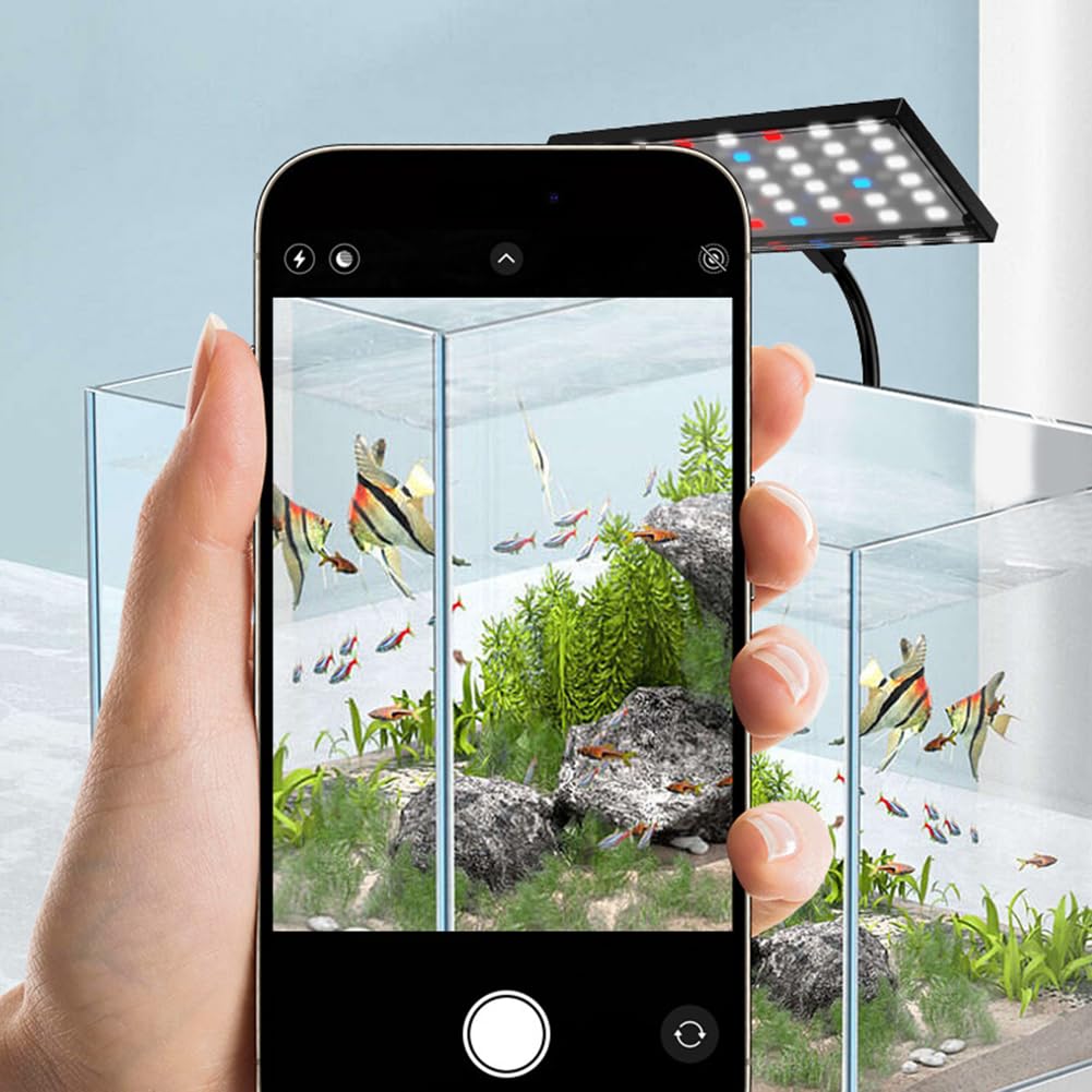 Naiveferry USB Aquarium Light, LED Clip On Fish Tank Light with