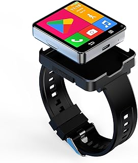 4G Smart Watch, Android 11 Quad Core 4GB+128GB Smartwatch 2.65 pollici Grande Schermo Uomo Orologio 1200mAh Porta Tipo-C 5.0MP Dual Camera WiFi Bluetooth GPS Fitness Activity Tracker (4GB+128GB)
