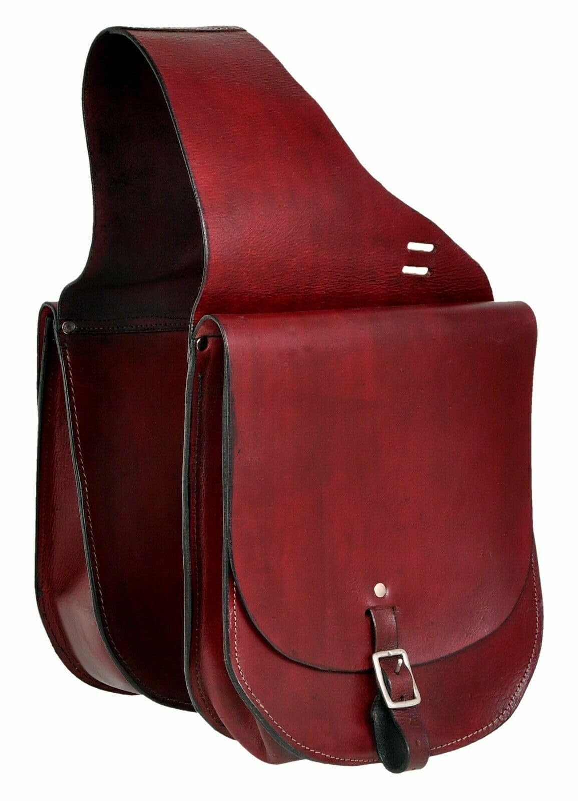 Western Horse Leather Saddle Bag Heavy Duty Traditional Trail Ride | Saddle Bag | Horse Saddle Bag | Western Saddle Bag | Leather Saddle Bags for Horses (Color-04)