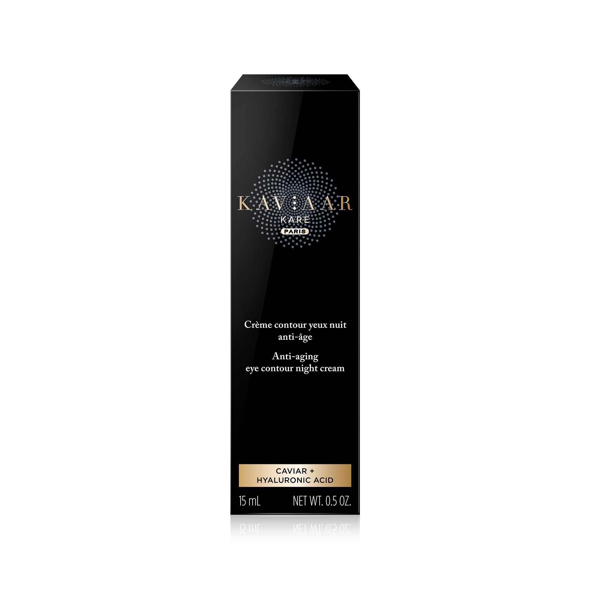 Crema notte contorno occhi antietà - Caviale + Acido Ialuronico - 15 ml