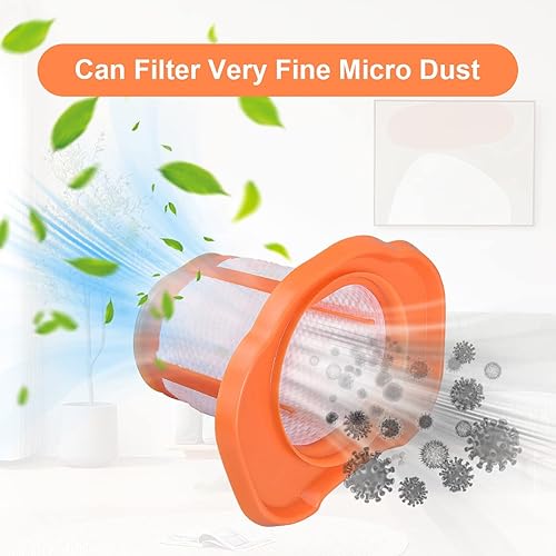 Miniatura 3 de Jajadeal HHVKF10 - Filtro para aspiradora Black and Decker HHVK320J10 HHVK320J61 HHVK320JZ01 HHVK415B01 filtro de repuesto lavable 3 unidades