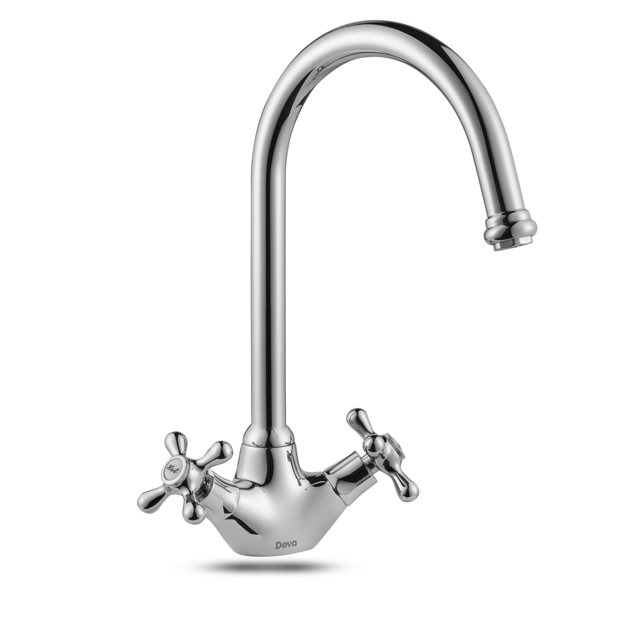 Deva Classic Venetian Monoblock Sink Mixer With Swivel Spout (Chrome)