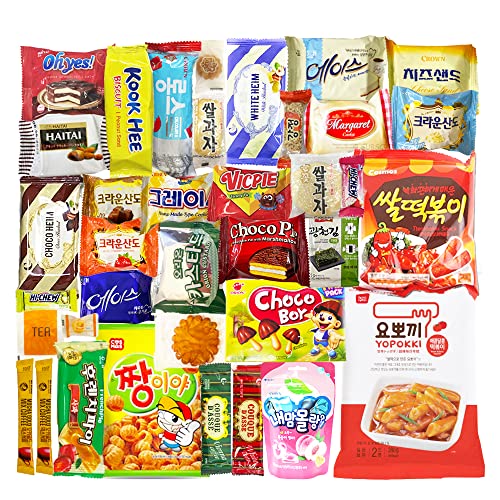 Korean Snack Box: Journey of Asia Series - 36 Count Individual Wrapped Essentials Packs by Seri's Choice