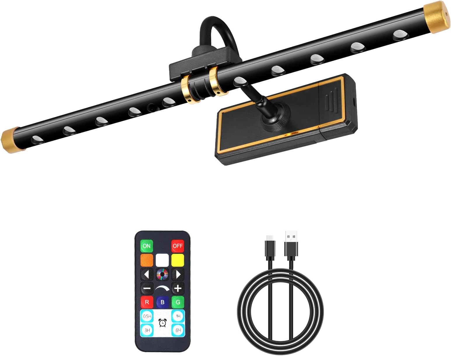 Picture Light Battery Operated, 16In Wireless Picture Light for Paintings, Remote Control