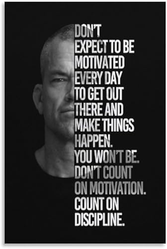 MOJDI Jocko Willink - Póster de citas famosas de positividad, póster de arte de pared para estética y decoración de habitación, póster de arte de MOJDI Jocko Willink - Póster de citas famosas de positividad, póster de arte de pared para estética y decoración de habitación, póster de arte de