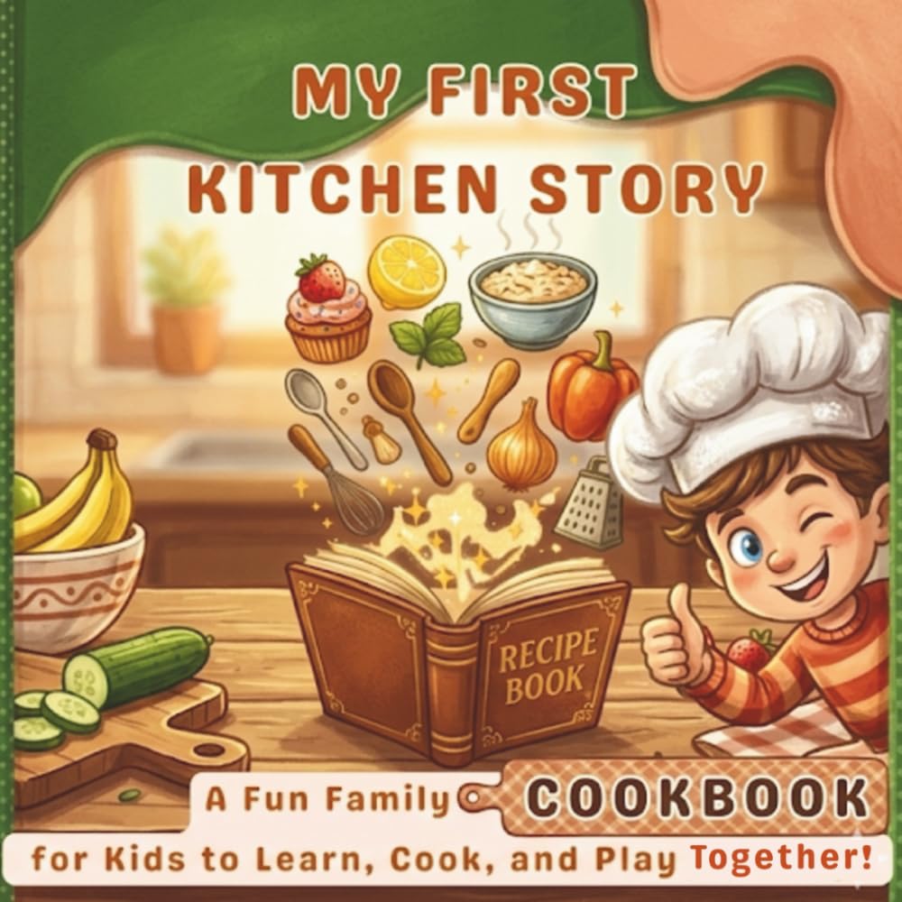 My First Kitchen Story: A Fun Family Cookbook for Kids to Learn, Cook, and Play Together!