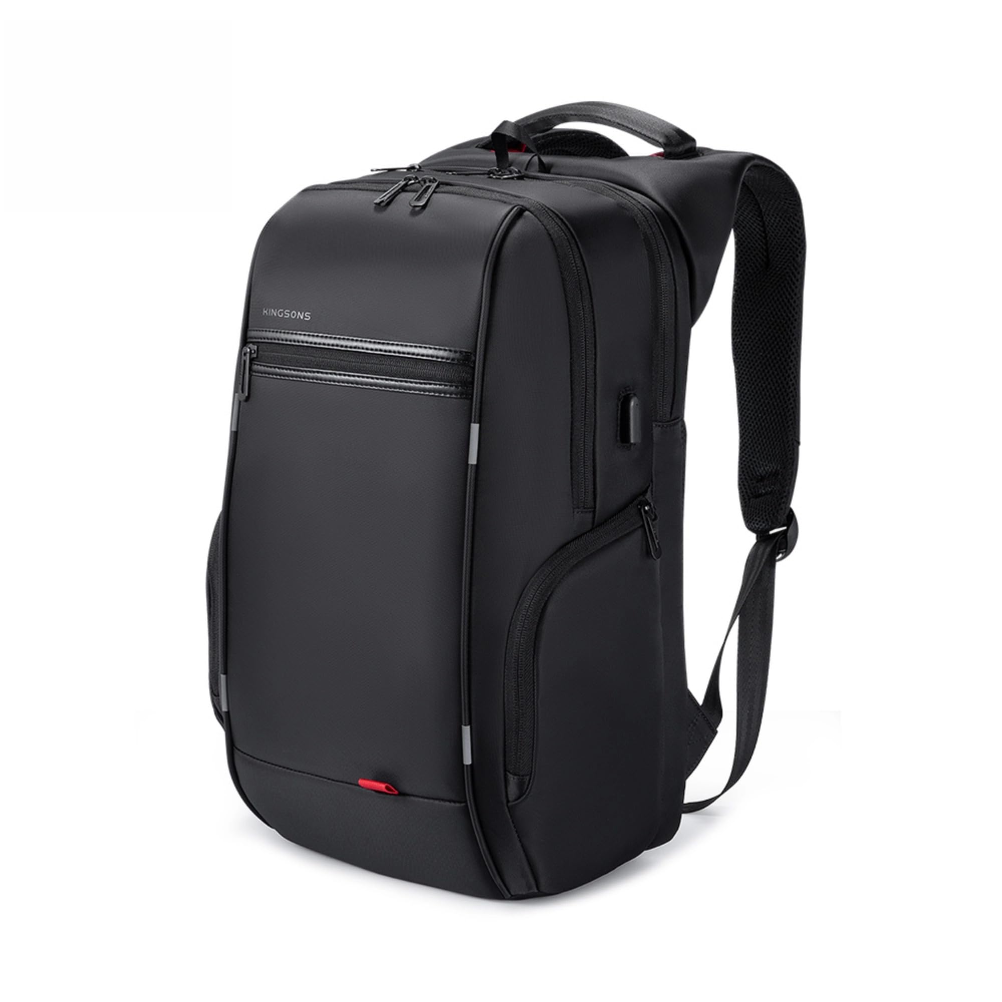 Kingsons Travel Backpack for Men Carry on Waterproof Lightweight black Large Capacity Casual Daypack 16 5 Laptop Computer