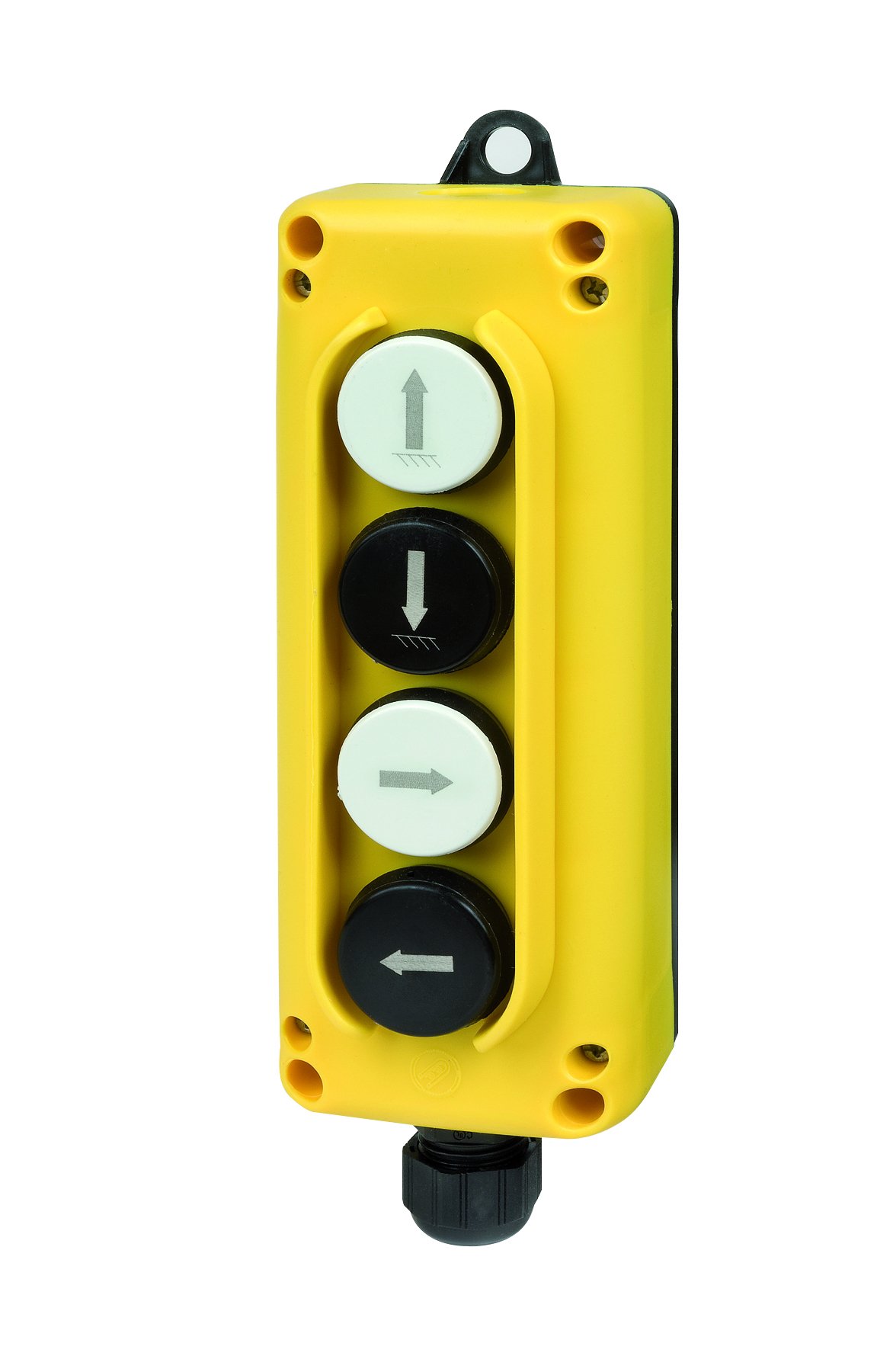 Automation Systems Interconnect TLP4.C Compact Pendant Station, 4 Button Up/Down/Right/Left Push Buttons, 4NO Contacts