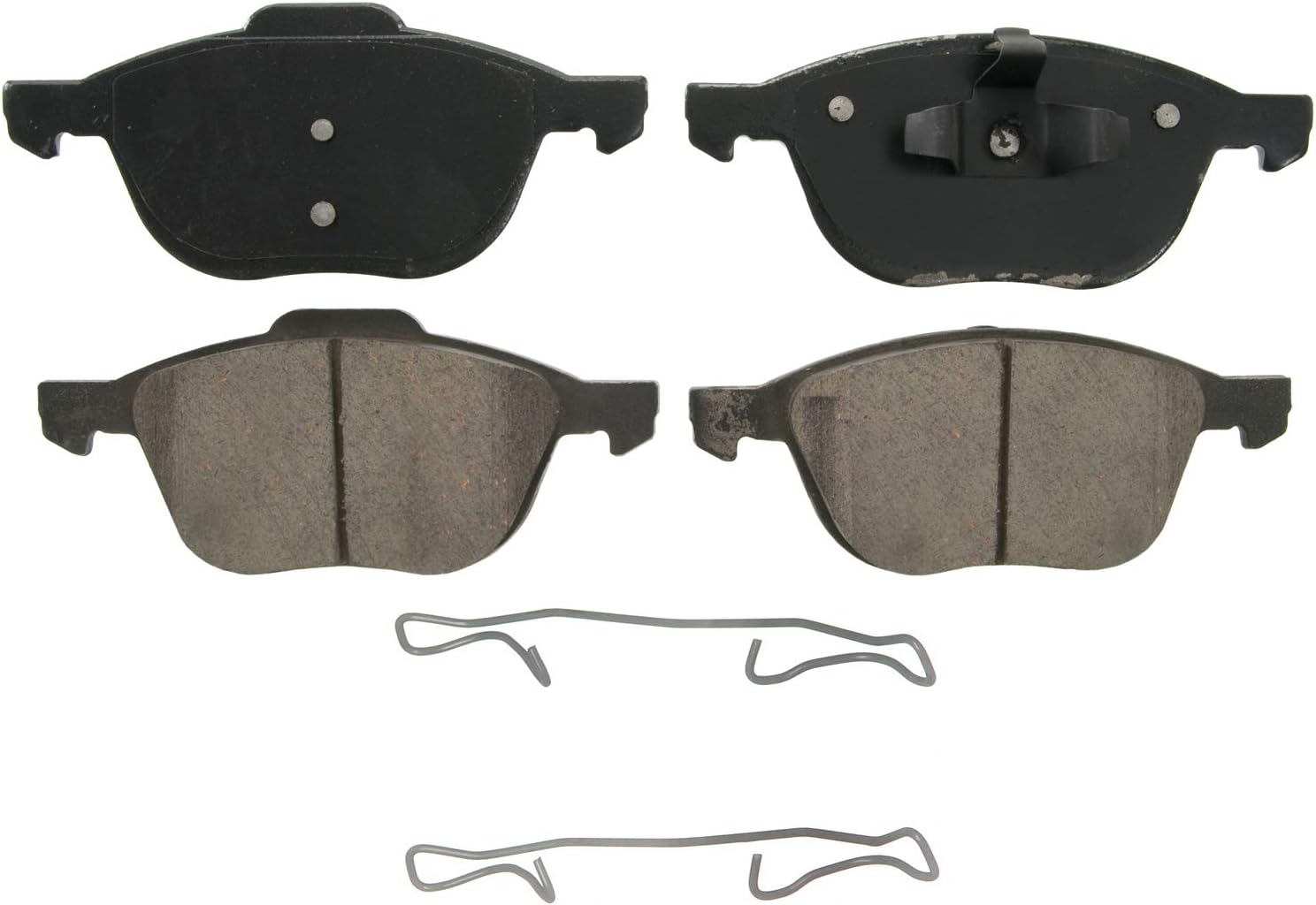 Wagner QS ZD1044 Disc Brake Pad Set, Chamfered Edges for Smooth, Quiet Stops, Fits 2005–2007 Ford Focus, 2009–2013 Mazda 3