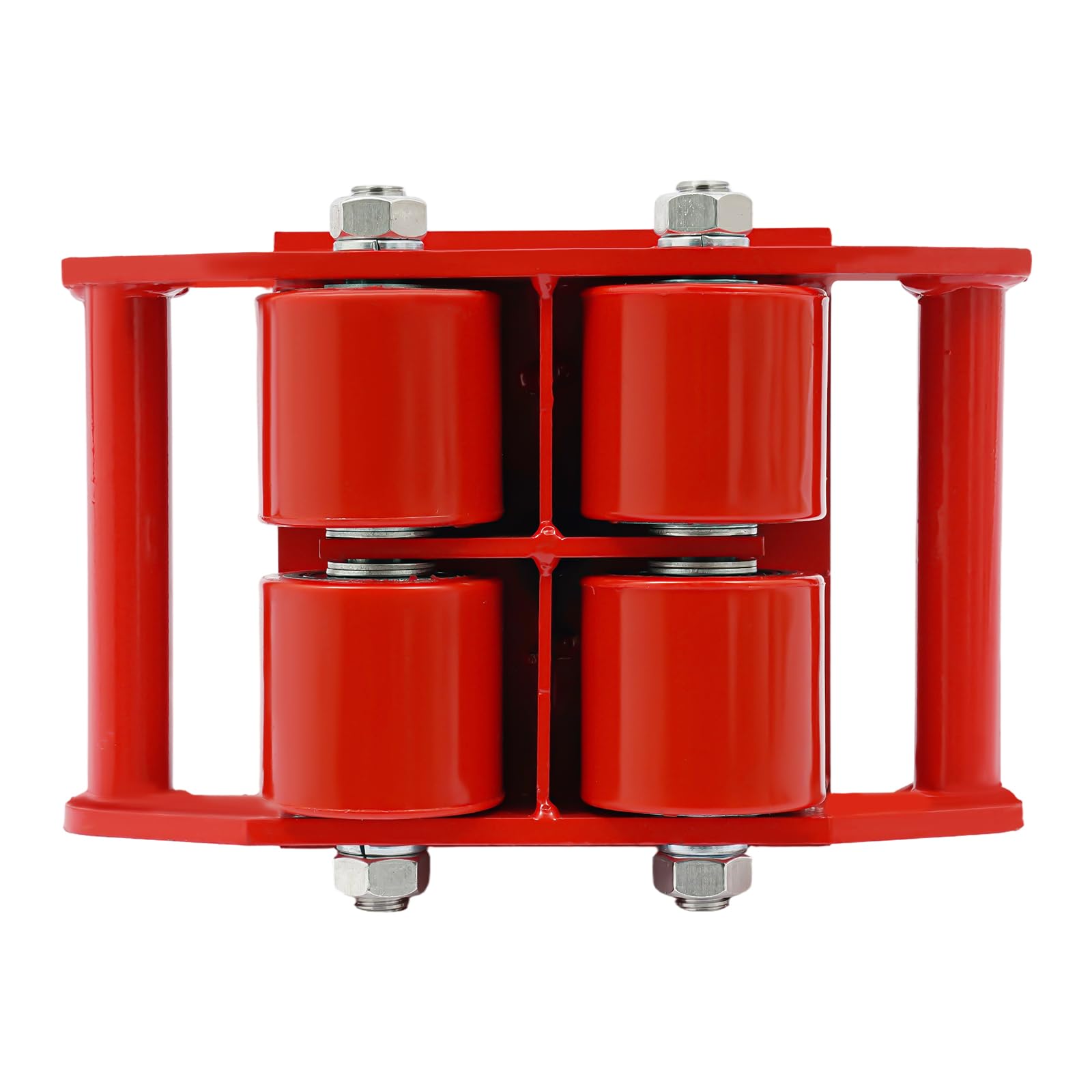 Trasloco di macchine 6T,Carrello di trasporto carico pesante,Carrelli di movimentazione auto,Rotazione a 360°,ruote silenziose in PU,Facile spostamento per mobili,macchina,oggetti pesanti,Rosso