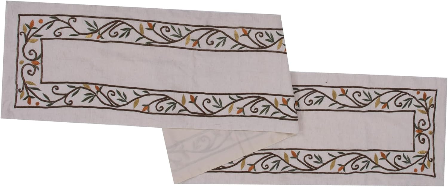 Vickerman 14" x 90" Harvest Border Table Runner