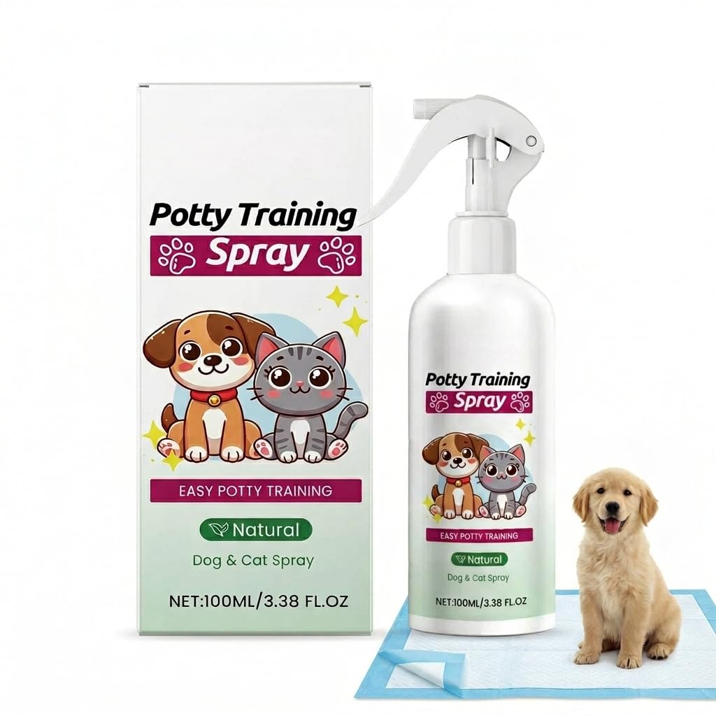KARELLS Pet Potty Training Spray, Potty Training Spray for Dogs & Puppies, Puppy Toilet Inducer, Puppy Training Spray Guides Pets to Fixed Toilet Spot, for Indoor & Outdoor Use