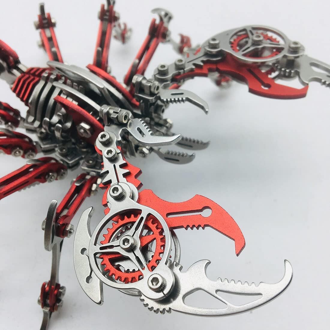 3D Metal Puzzle Model Kit, 3D Metal Scorpion King Model Set DIY Stainless Steel Jigsaw with Tool, 3D Mechanical Metal Puzzle Animal Gift Toy for Adults Kids