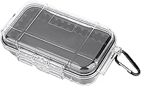 Vista 6 de POCREATION Funda rígida resistente a la intemperie, caja de almacenamiento hermética con almohadilla de goma desmontable, caja seca a prueba