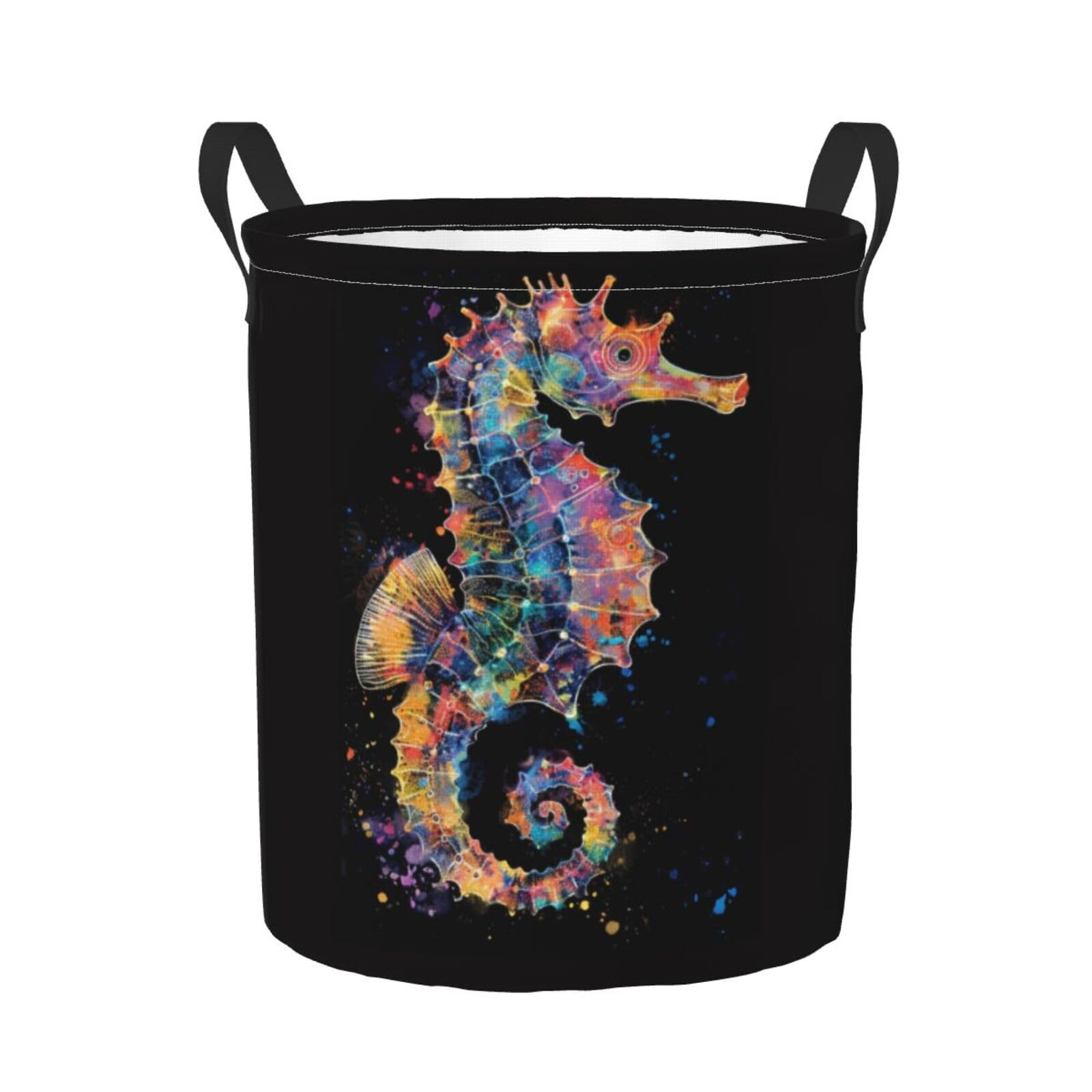 Cesto De Ropa Sucia Caballito De Mar Bolsa De Lavandería 40X50Cm