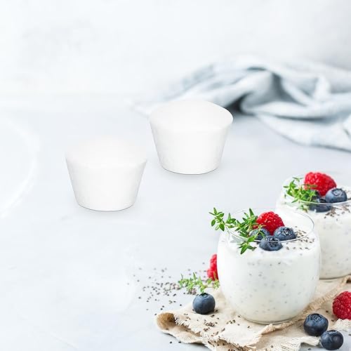 Miniatura 3 de Gadpiparty 20 piezas de espuma blanca, modelo de magdalena de espuma de poliestireno, modelo de pastel falso, espuma de poliestireno expandida para