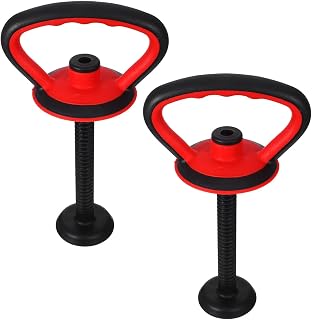 2pcs Adjustable Kettlebell Grip Handle Equipment Attachment | Plastic Construction, Compact Practical Build, for Home Gym and Shared Workouts