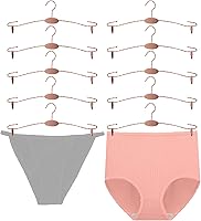 Vista 10 de Perchero de metal para ropa interior, perchas duraderas para ropa interior con clips, para exhibición de tienda de lencería, 10 piezas