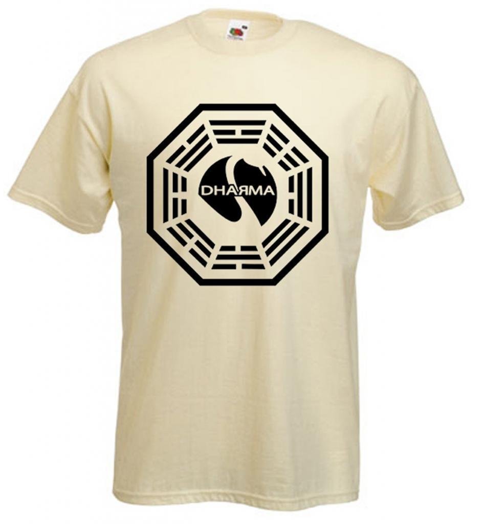 Dharma Initiative T-Shirt - Natural - Medium Cream