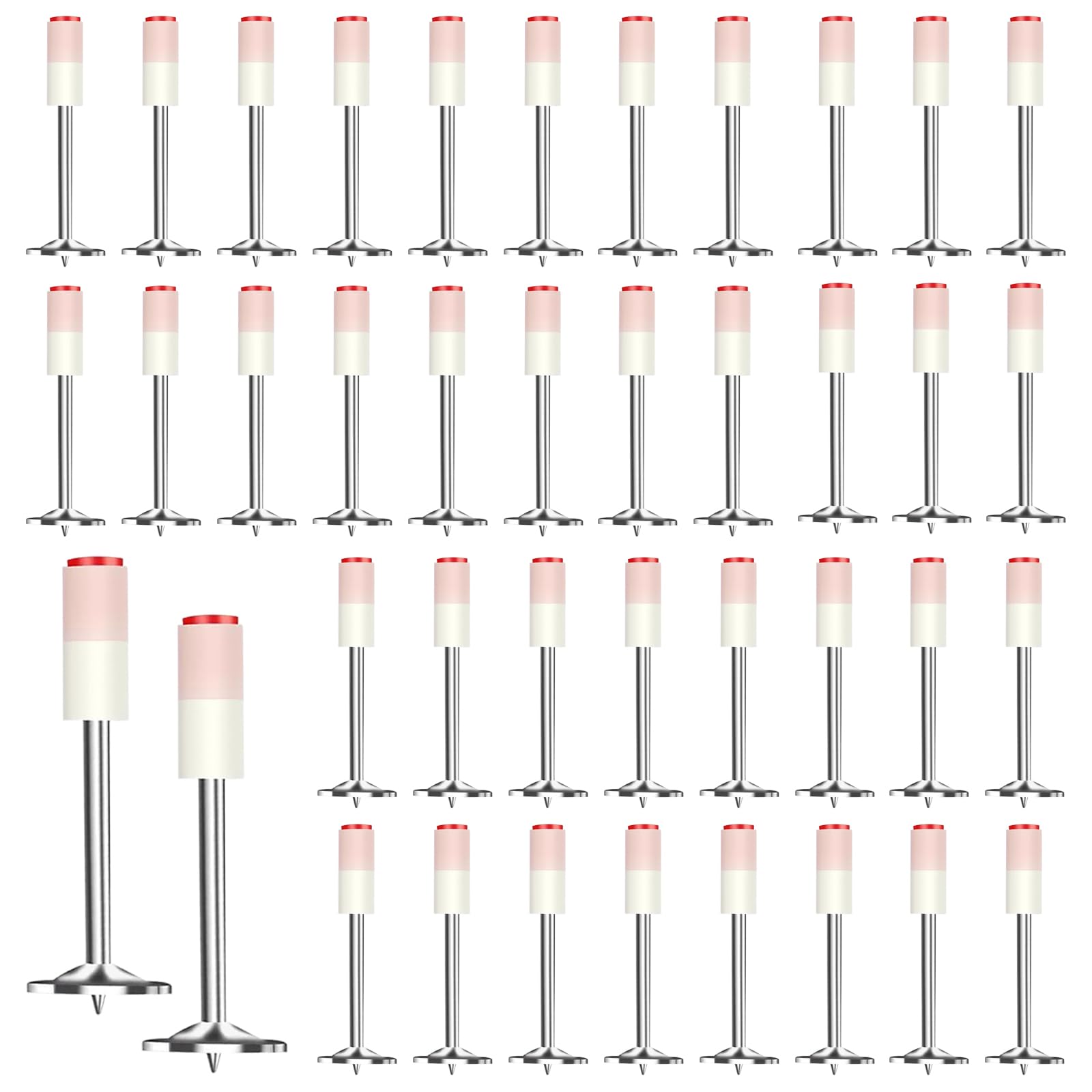 Clou Beton, 200 Pièces Piquets Ronds de 7,3 mm de Diamètre, Clou de Plafond, Manuels Clous en Acier, Clous en Béton Pénétrants, pour Conduit de Câble de Fixation et Réparation