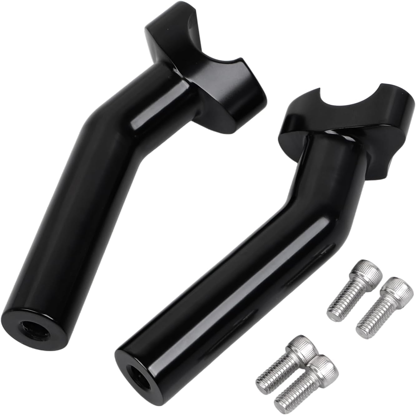 5.5" Pullback Black Handlebar Risers for Harley 1" Bar Dyna Street Bob Heritage Softail Fat Boy Sportster 883 1200